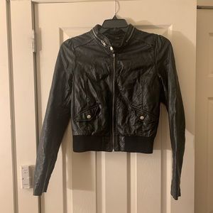 Faux leather jacket